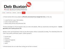 Tablet Screenshot of debbiebuxton.com